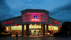 Walgreens Pharmacy - Your Trusted Health Partner At Night Wallpaper