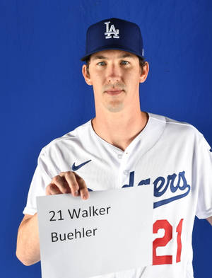 Walker Buehler Blue Background Wallpaper