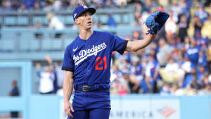 Walker Buehler Blue Jersey 21 Wallpaper