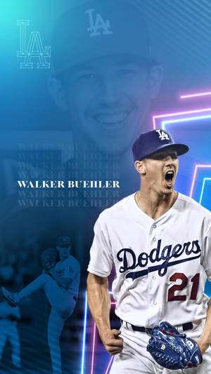 Walker Buehler Neon Fan Art Wallpaper