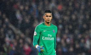 Walking Football Player Alphonse Areola Wallpaper