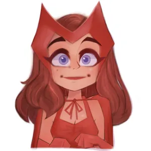 Wanda Maximoff Cute Art Wallpaper