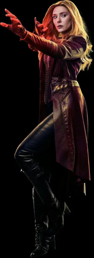 Wanda Maximoff Looking Sidewards Wallpaper