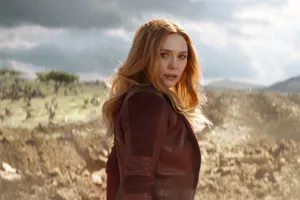 Wanda Maximoff Wears Her Costume From Marvel's Wandavision Tv Series Wallpaper