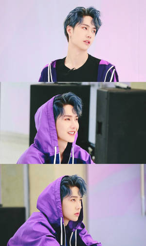 Wang Yibo Purple Aesthetic Wallpaper