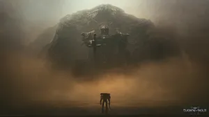 Warhammer 40000 Dawn Of War Silhouetted Warlord Wallpaper