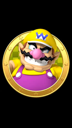 Wario Smiling Mischievously Wallpaper