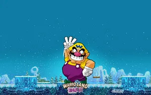 Wario Strikes A Bold Pose Wallpaper