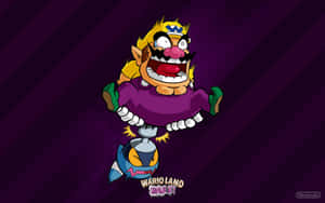 Wario, The Mischievous Antagonist, Taking Center Stage In This Vibrant Artwork Wallpaper