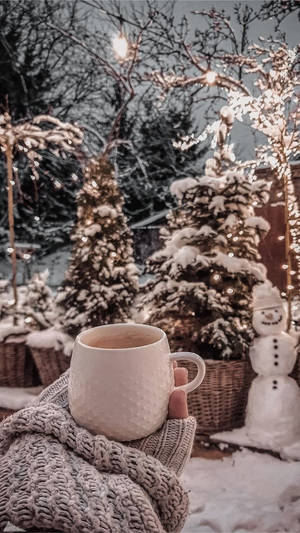 Warm And Cozy Winter Drink Wallpaper