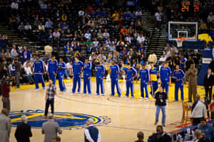 Warriors Basketball Team National Anthem Wallpaper