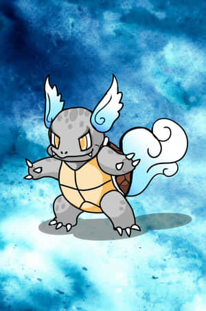 Wartortle On Watercolor Background Wallpaper