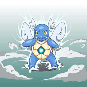 Wartortle With Glowing Core Hole Wallpaper