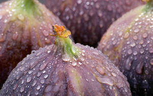 Washed Figs Macro Photograph Wallpaper