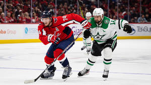 Washington Capitals John Carlson Versus Dallas Stars Jamie Benn Wallpaper