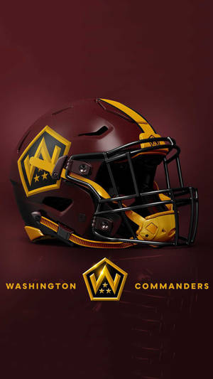 Washington Commanders Football Helmet Wallpaper