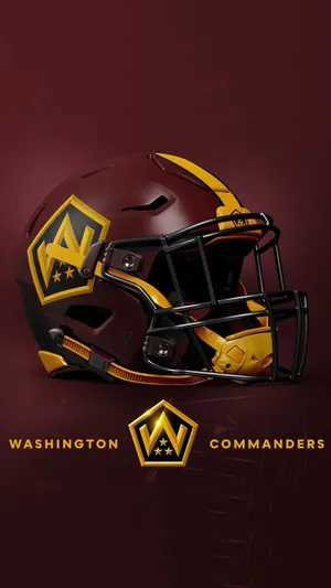 Washington Commanders Football Helmet Wallpaper