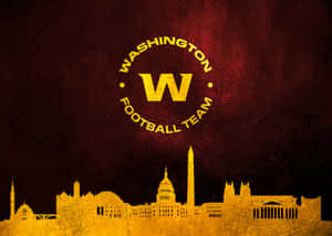 Washington Football Team In Action On A Vibrant Stadium Field Wallpaper