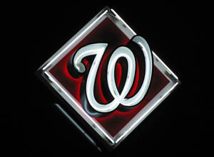 Washington Nationals Chrome Logo Wallpaper