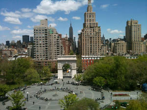 Washington Square Park In Nyu Wallpaper