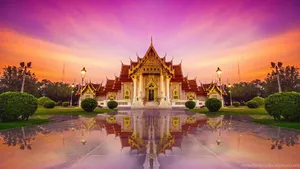 Wat Benchamabophit Dusitwanaram Thailand Wallpaper