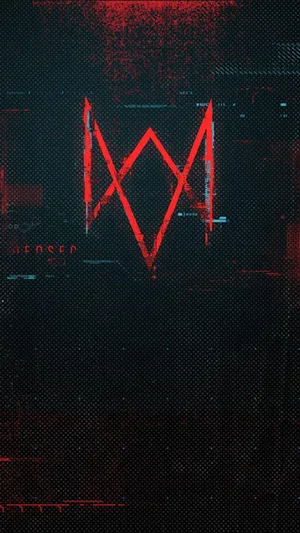 Watch Dogs Grunge Red Wallpaper