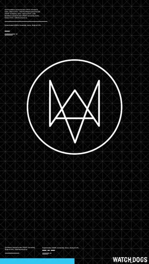 Watch Dogs Logo On A Black Background Wallpaper