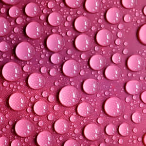 Water Droplets On A Pink Background Wallpaper