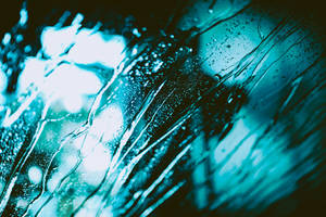 Water Droplets On Glass Wallpaper