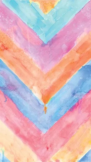 Watercolor Chevron Pattern Wallpaper