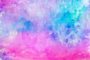 Watercolor Cotton Candy Colors Wallpaper