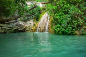 Waterfall In Paphos Wallpaper