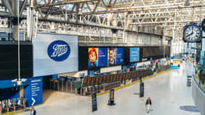 Waterloo Station Electronic Billboards Wallpaper