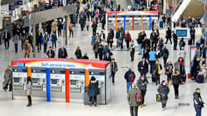 Waterloo Station Ticket Booth Wallpaper