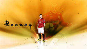 Wayne Rooney Blazing Effect Wallpaper