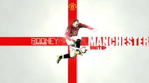 Wayne Rooney Red Cross Artwork Wallpaper