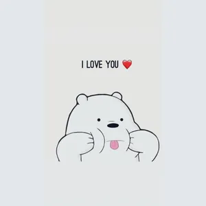 We Bare Bears Aesthetic I Love You Wallpaper