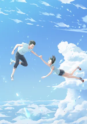 Weathering With You Falling From Sky Wallpaper