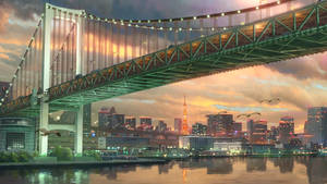 Weathering With You Rainbow Bridge Wallpaper