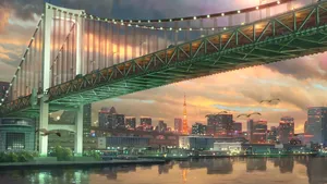 Weathering With You Rainbow Bridge Wallpaper