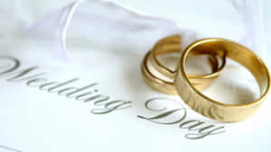 Wedding Ring On Wedding Day Wallpaper