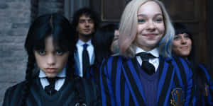 Wednesday Addams School Uniforms Wallpaper