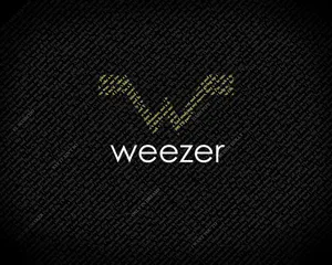 Weezer Logoon Black Background Wallpaper