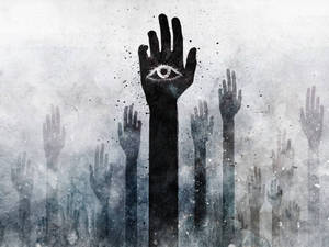 Weird Hands With Eye Wallpaper