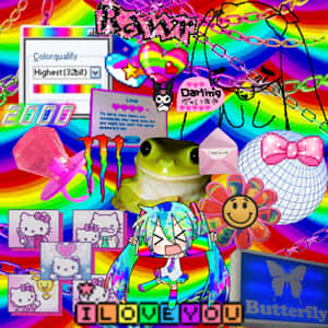 Weirdcore Pfp Of Cute Aesthetics Wallpaper