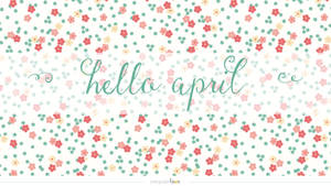 Welcome April With A Gorgeous Floral Art Wallpaper