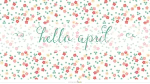 Welcome April With A Gorgeous Floral Art Wallpaper