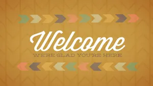 Welcome Colorful Arrows Pattern Wallpaper