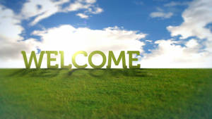 Welcome Field Scenery Wallpaper