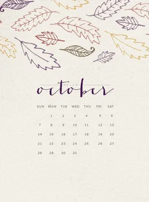 Welcome October With A Smile Wallpaper